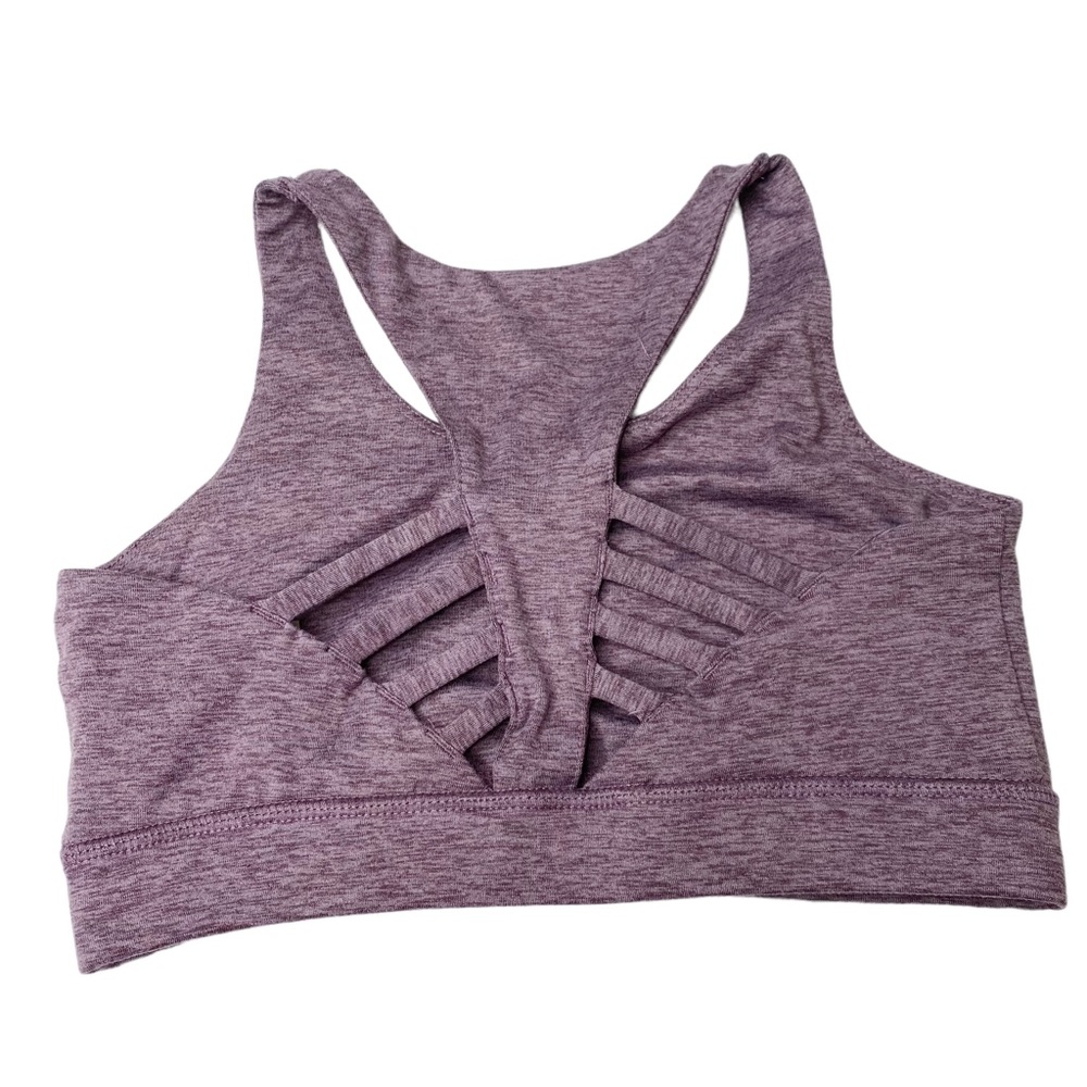 Peloton Embrace Racerback Heathered Purple Sports Bra Size XS - Picture 5 of 6